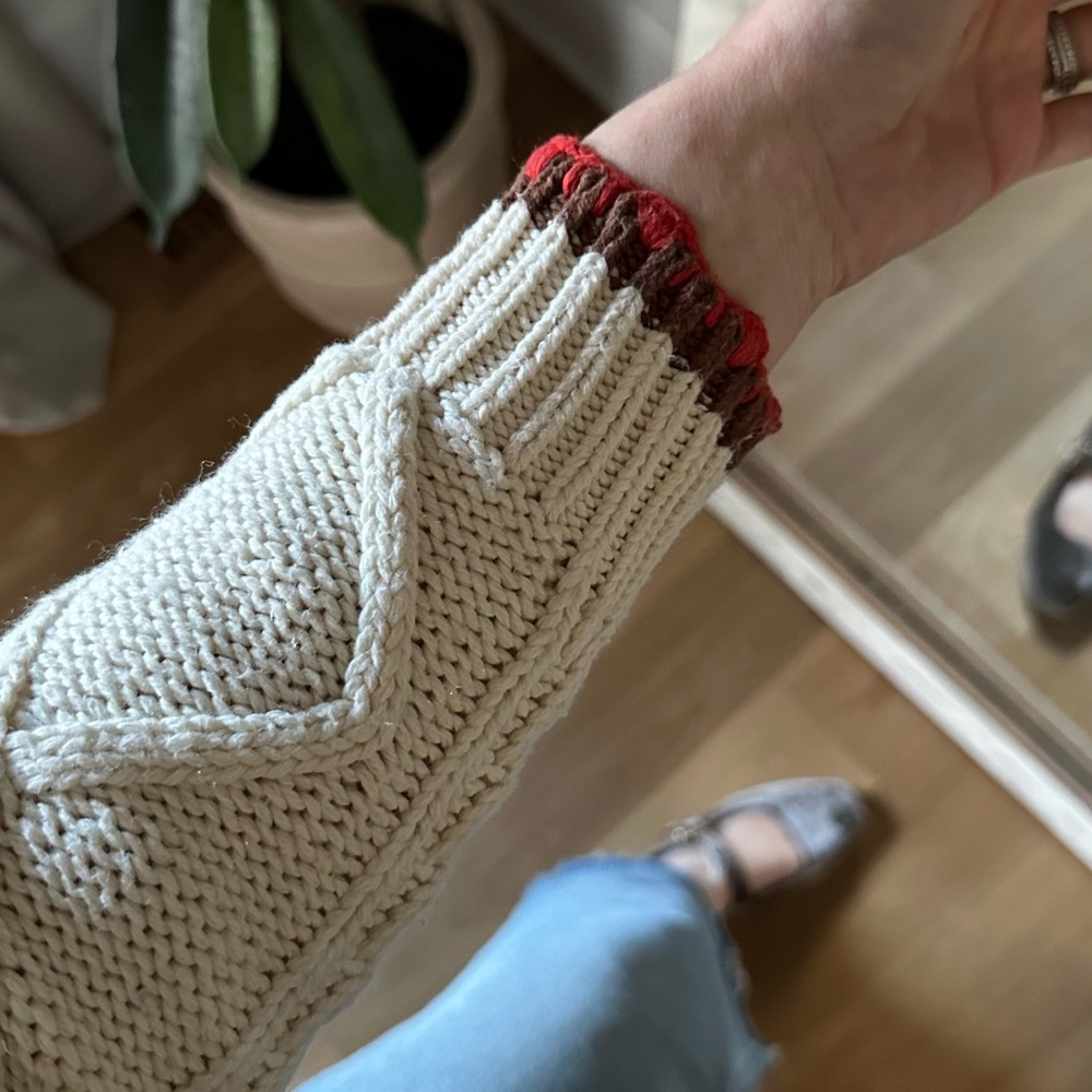 Trovata Cream Cable Knit Cardigan - Picture 7 of 8